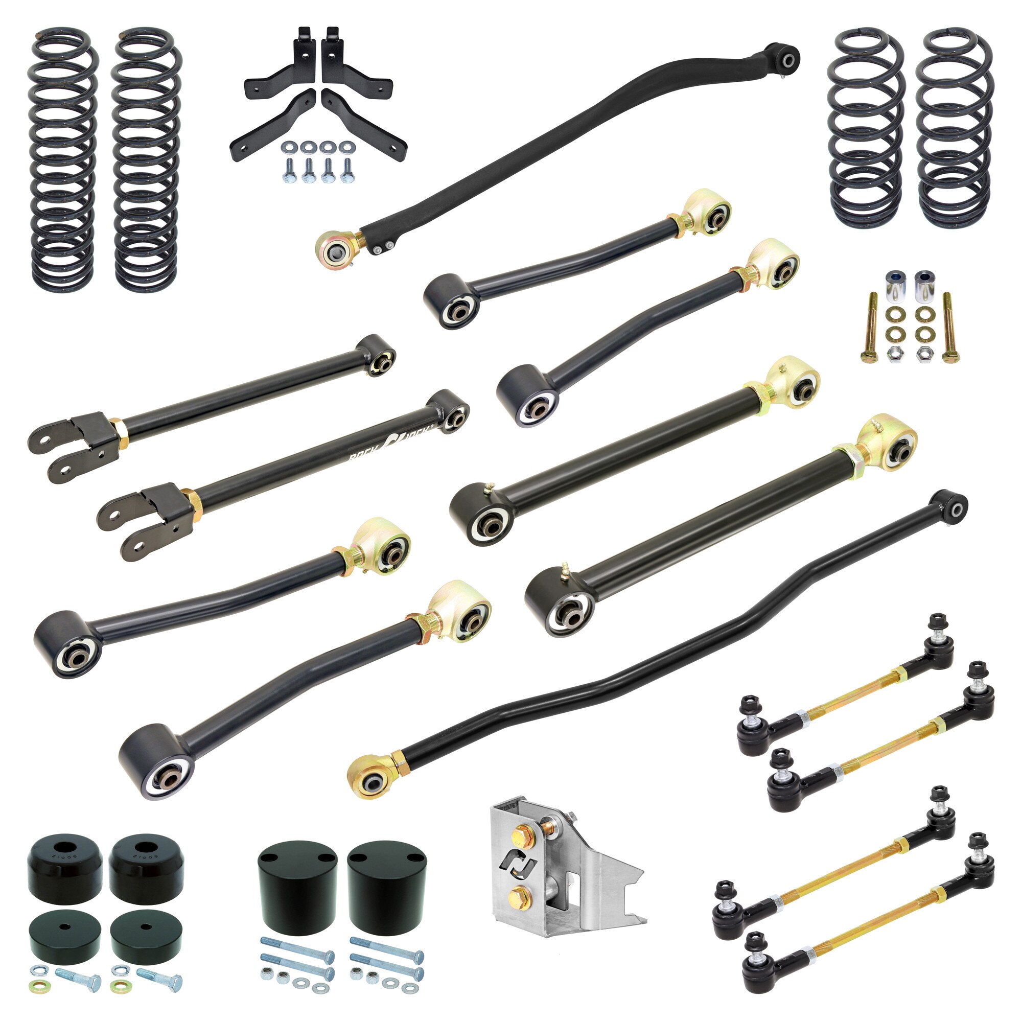 RJ-JK2DR1-101 - RockJock Pro Edition JK Wrangler (2D) Suspension System (4 in. Lift)