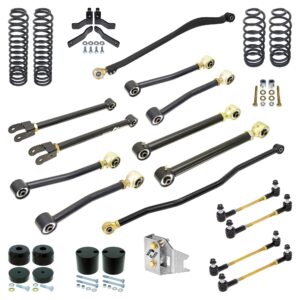 RJ-JK4DR1-101 - RockJock Pro Edition JK Unlimited (4D) Suspension System (4 in. Lift)