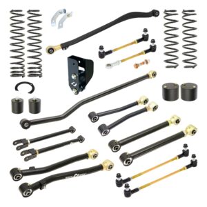 RJ-JL4XE1-101 - RockJock Pro Edition JL Suspension System (4XE Hybrid, 3.5 in. Lift)