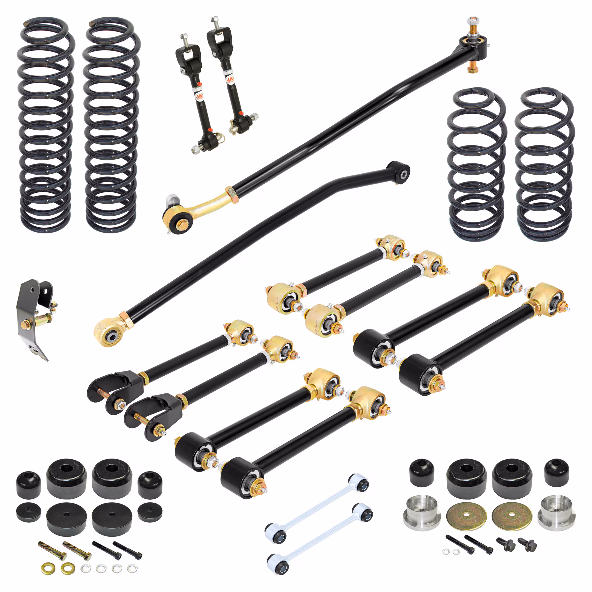 RJ-TJ0001-101 - RockJock Pro Edition TJ Wrangler Suspension System (4 in. Lift)